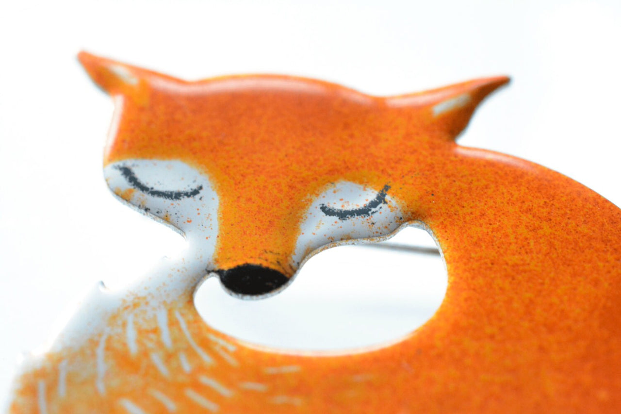 Oranžová liška - brož