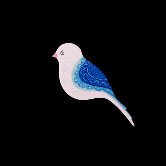 Modrý ptáček - brož