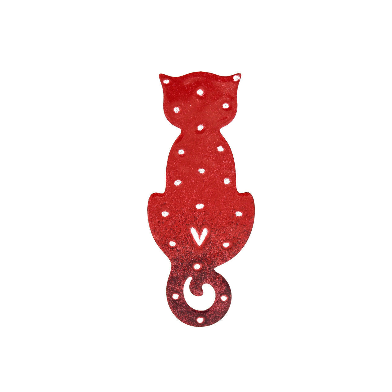 Červená kočka - brož