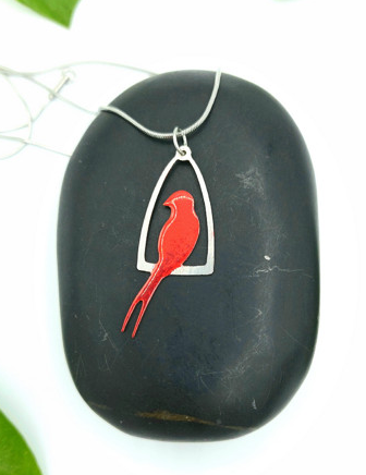 červená vlaštovka - přívěsek pro Míšu K