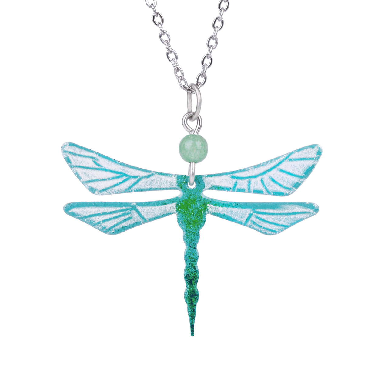 Turquoise dragonfly pendant
