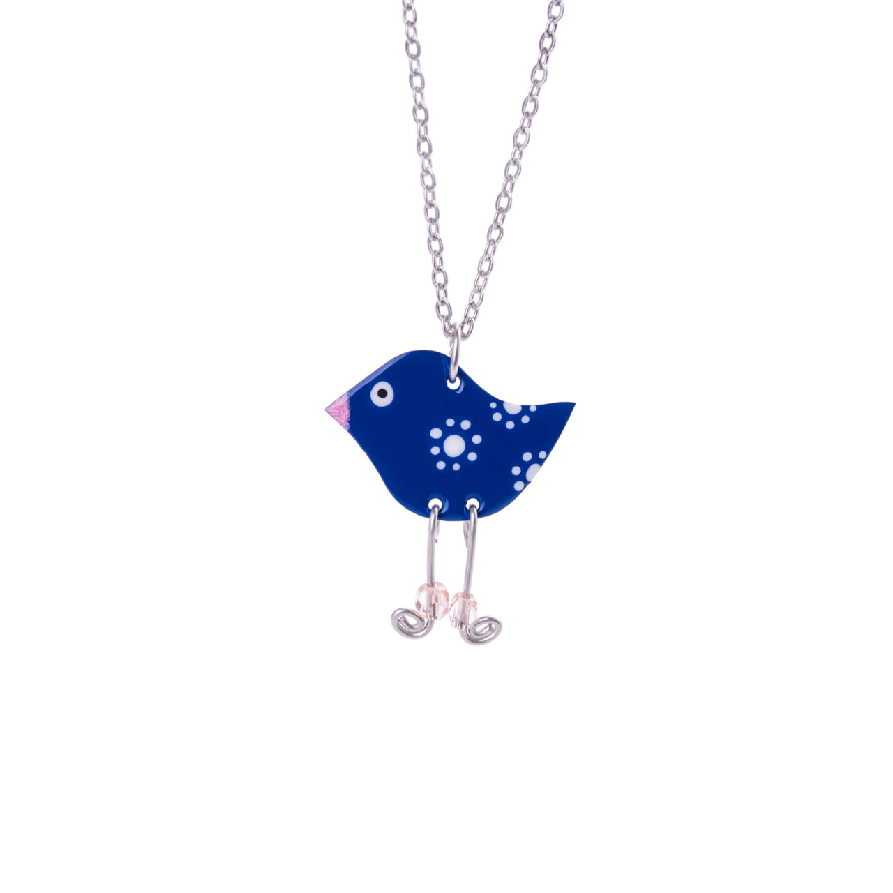 Navy Blue Bird Pendant