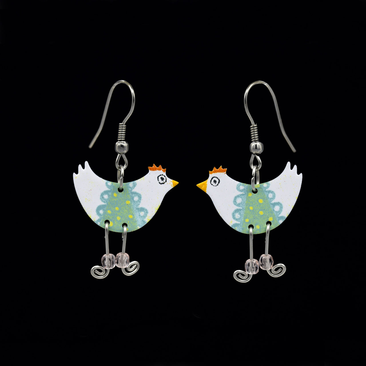 Quirky Chicken Earrings